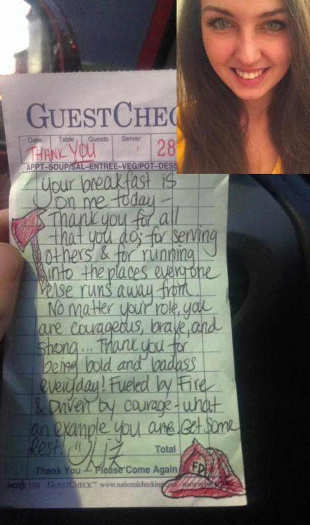 Waitress Writes On A Receipt, She Opened Facebook 2 Hours Later And Almost Fainted - picture 3