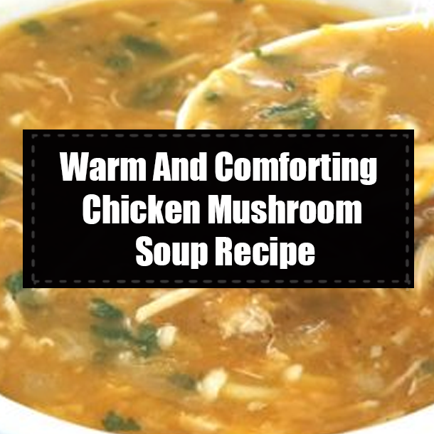 Warm And Comforting Chicken Mushroom Soup Recipe