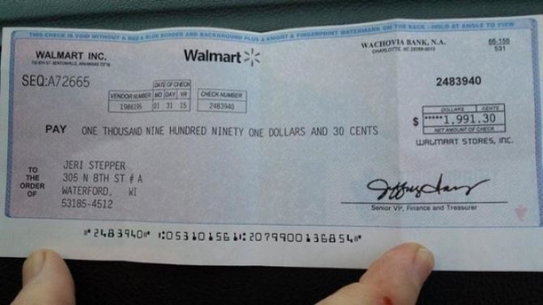 Watch Your Mail Carefully, If You See A Check Like This From Walmart, Here’s What It Means - picture 2