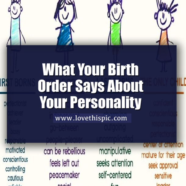 What Your Birth Order Says About Your Personality