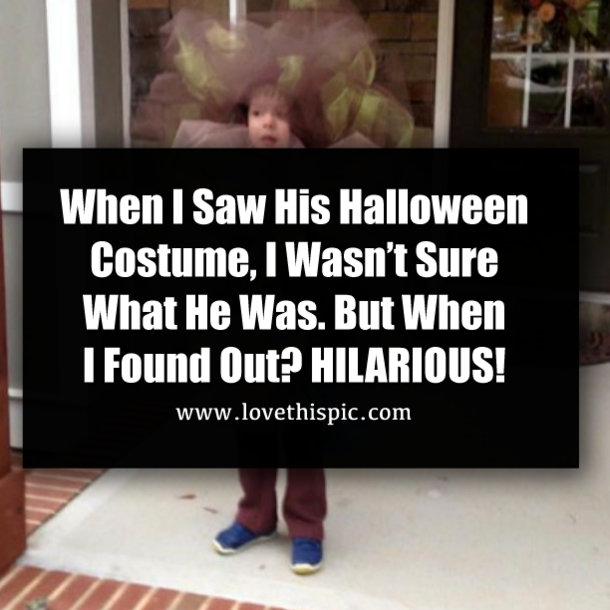 When I Saw His Halloween Costume, I Wasn’t Sure What He Was. But When I Found Out? HILARIOUS!