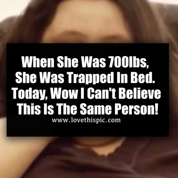 When She Was 700lbs, She Was Trapped In Bed. Today, Wow I Can't Believe This Is The Same Person!
