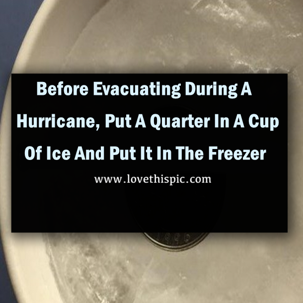 Why you should always put a coin in the freezer before you leave home