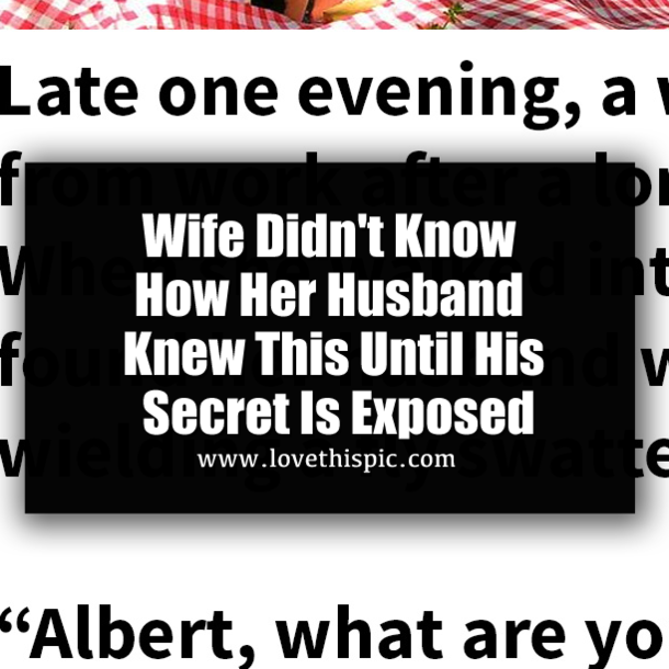 Wife Didn't Know How Her Husband Knew This Until His Secret Is Exposed
