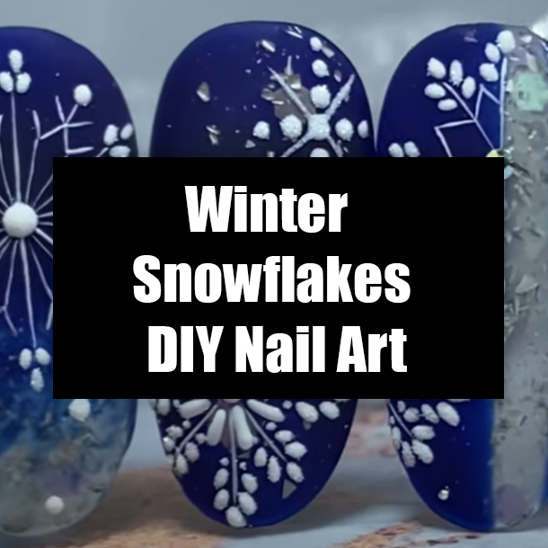Winter Snowflakes DIY Nail Art