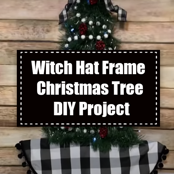 Witch Hat Frame Christmas Tree DIY Project