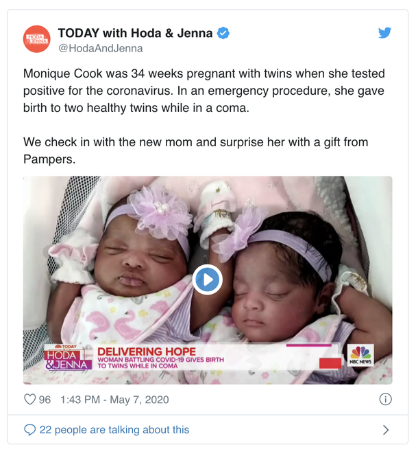Woman diagnosed with coronavirus gives birth to healthy twin girls while in a coma - picture 2