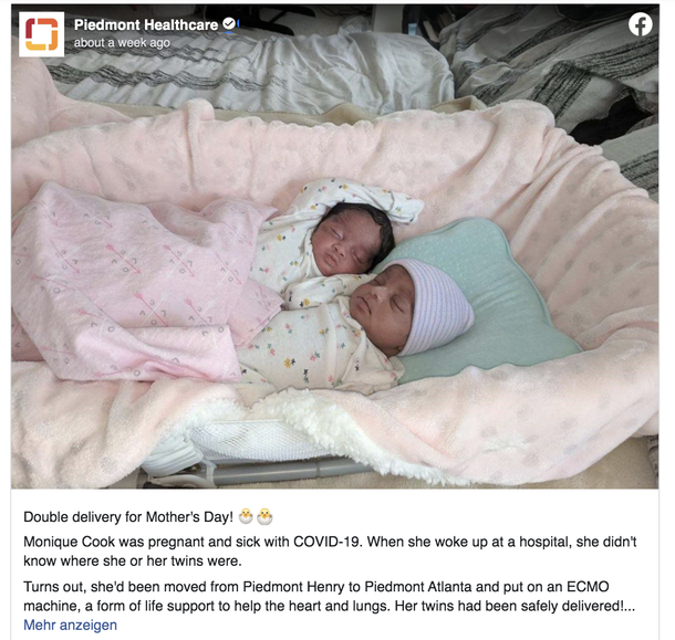 Woman diagnosed with coronavirus gives birth to healthy twin girls while in a coma - picture 3