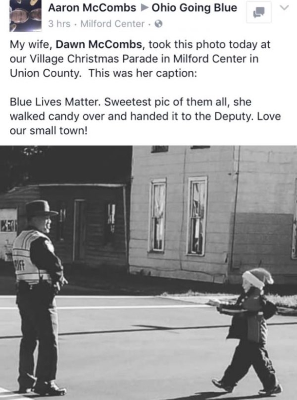 Woman Snaps Photo Of Deputy, Stunned By Who She Caught Approaching Him - picture 3
