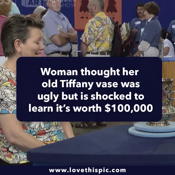Woman thought her old Tiffany vase was ugly but is shocked to learn it’s worth $100,000