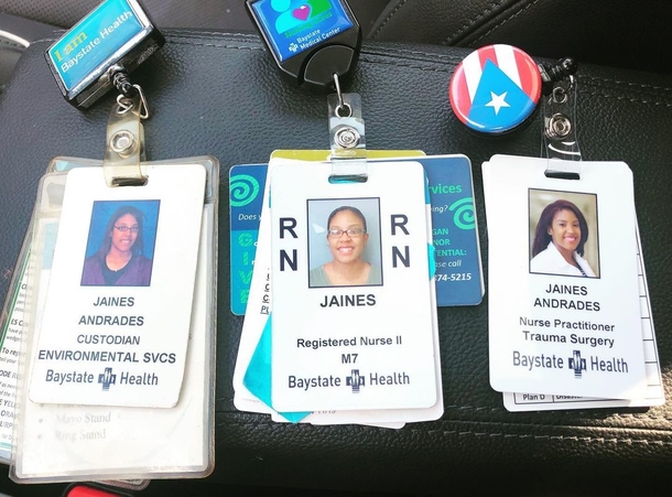 Woman's badges are inspirational proof of her journey from janitor to nurse at same hospital - picture 7