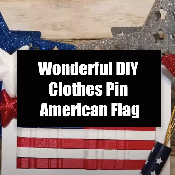 Wonderful DIY Clothes Pin American Flag