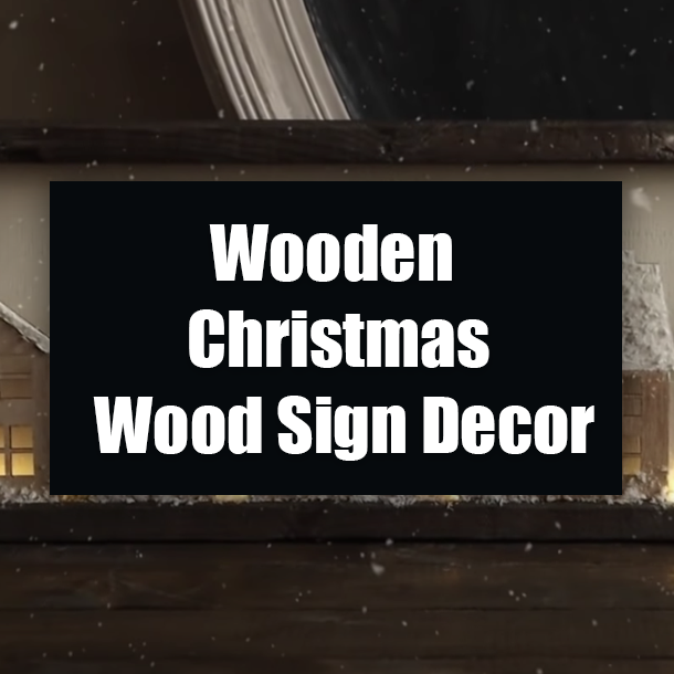 Wooden Christmas Wood Sign Decor
