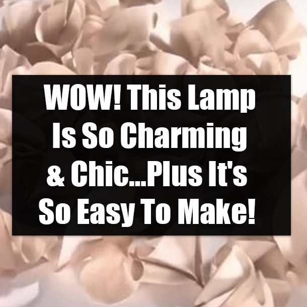 WOW! This Lamp Is So Charming & Chic…Plus It's So Easy To Make!