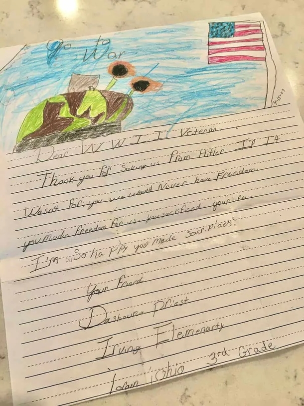 WWII Veteran Reunites With Third-Grader Who Sent Him A Heartfelt Thank You Letter After 12-Year Search - picture 3
