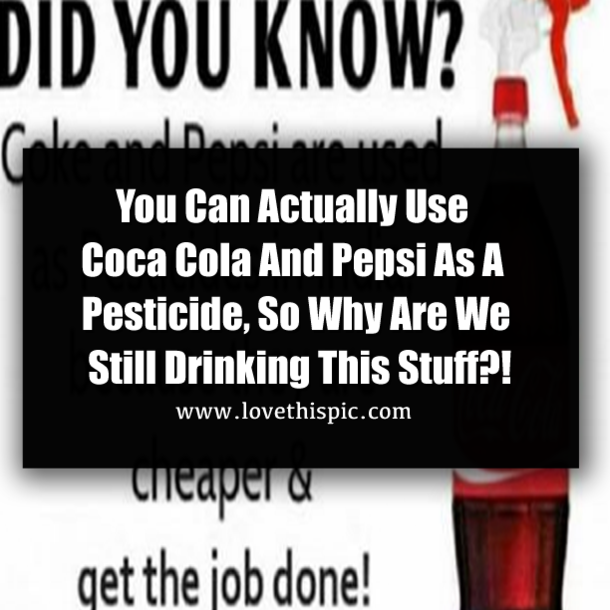 You Can Actually Use Coca Cola And Pepsi As A Pesticide, So Why Are We Still Drinking This Stuff?!