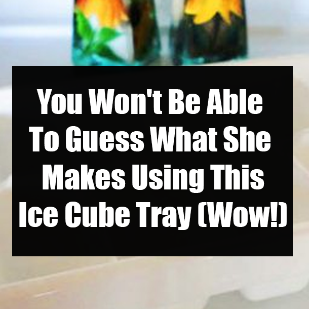You Won't Be Able To Guess What She Makes Using This Ice Cube Tray (Wow!)