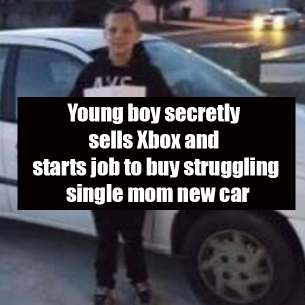 Young boy secretly sells Xbox and starts job to buy struggling single mom new car