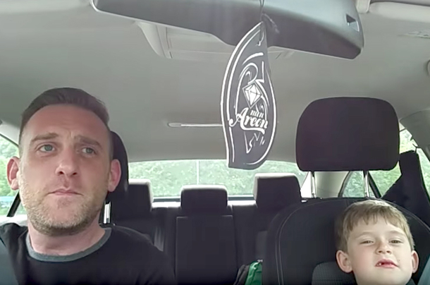 Young Boy's Favorite Singer Pops Up On The Radio. Your Heart Will Melt You See His Dad's Head Turn Around - picture 3