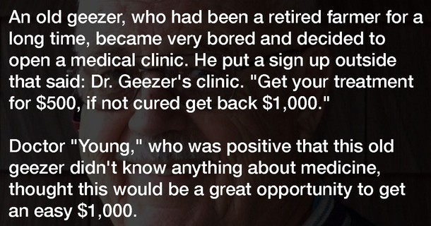 Young Doctor Tries To Outsmart An “Old Geezer.” What Actually Happens Is Pure Gold! - picture 2