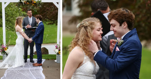 Young Teens get married in bride’s front yard after groom is given 3-5 months to live - picture 2