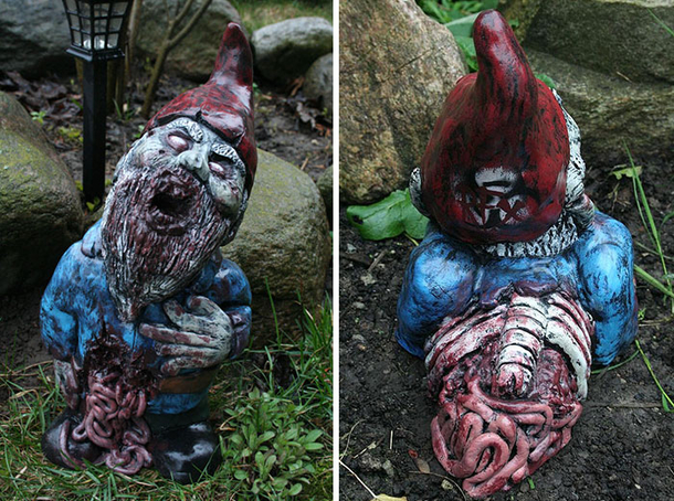 Your Neighbors Will Love These Zombie Garden Gnomes And Be Creeped Out At The Same Time! - picture 3