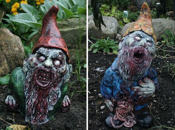 Your Neighbors Will Love These Zombie Garden Gnomes And Be Creeped Out At The Same Time! - picture 5