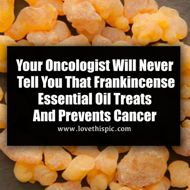 Your Oncologist Will Never Tell You That Frankincense Essential Oil Treats And Prevents Cancer