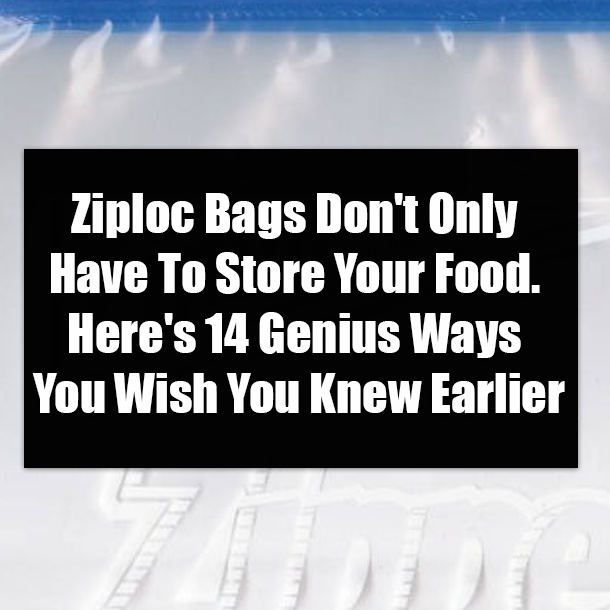Ziploc Bags Don't Only Have To Store Your Food. Here's 14 Genius Ways You Wish You Knew Earlier