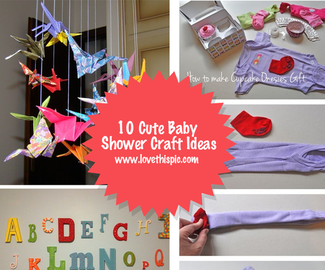 10 Cute Baby Shower Craft Ideas