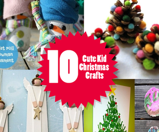 10 Cute Kid Christmas Crafts