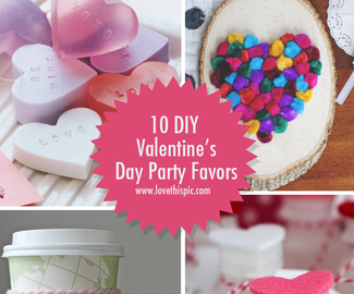 10 DIY Valentines Day Party Favor