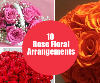 10 Rose Floral Arrangements