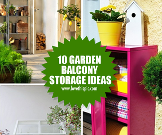 10 Garden Balcony Storage Ideas