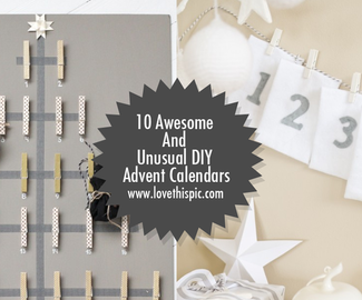 10 Awesome And Unusual DIY Advent Calendars