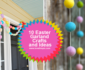 10 Easter Garland Crafts and Ideas