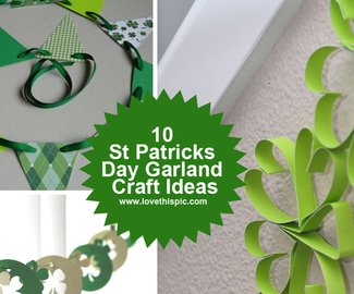 10 St Patricks Day Garland Craft Ideas