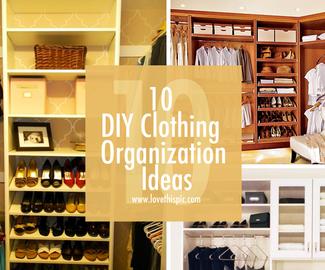 10 DIY Clothing Organization Ideas