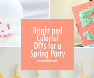 Bright and Colorful DIYs for a Spring Party