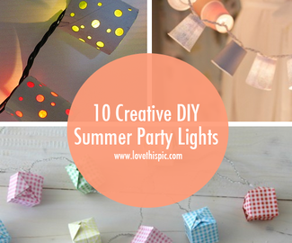 10 Creative DIY Summer Party Lights