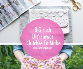 8 Girlish DIY Flower Clutches To Make