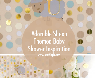 Adorable Sheep Themed Baby Shower Inspiration