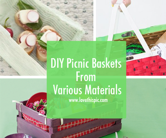 DIY Picnic Baskets From Various Materials