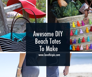 Awesome DIY Beach Totes To Make