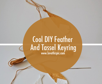 Cool DIY Feather And Tassel Keyring