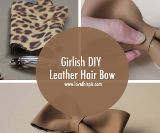 Girlish DIY Leather Hair Bow