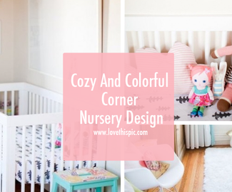 Cozy And Colorful Corner Nursery Design