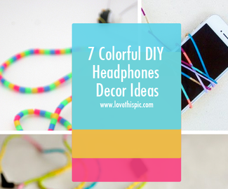 7 Colorful DIY Headphones Decor Ideas