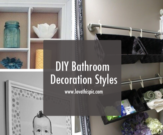 DIY Bathroom Decoration Styles