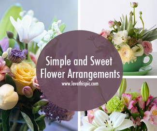 Simple and Sweet Flower Arrangements